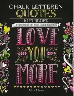 Chalk letteren Quotes kleurboek Favoriet