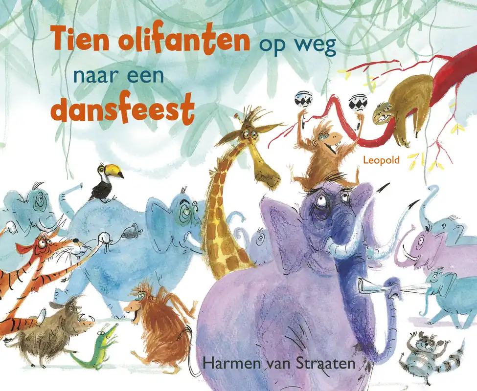Laatste Kans Tien olifanten op weg naar een dansfeest