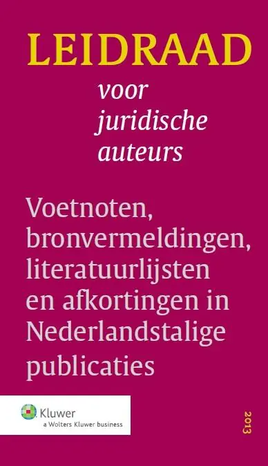 Koopje Leidraad voor juridische auteurs