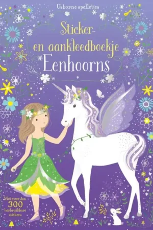 Sticker- en aankleedboekje Eenhoorns Uitverkoop