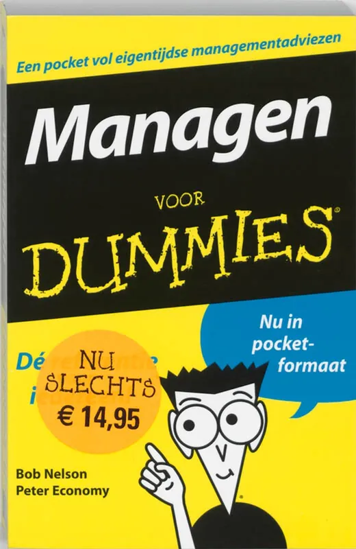 Managen voor dummies. - NELSON, BOB|PETER ECONOMY Beste Prijs