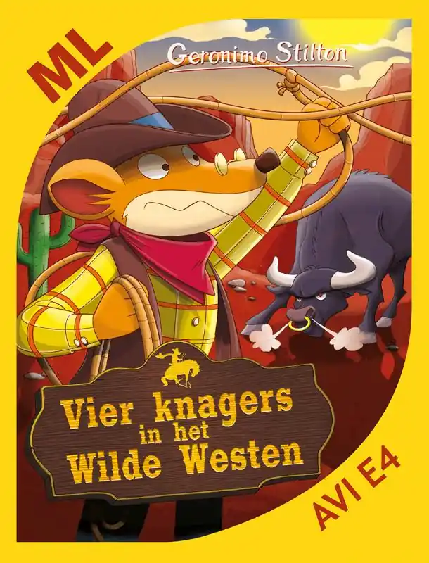 Speciale Aanbieding Vier knagers in het Wilde Westen-Makkelijk Lezen