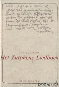 Het Zutphens liedboek - Leloux Merkproduct