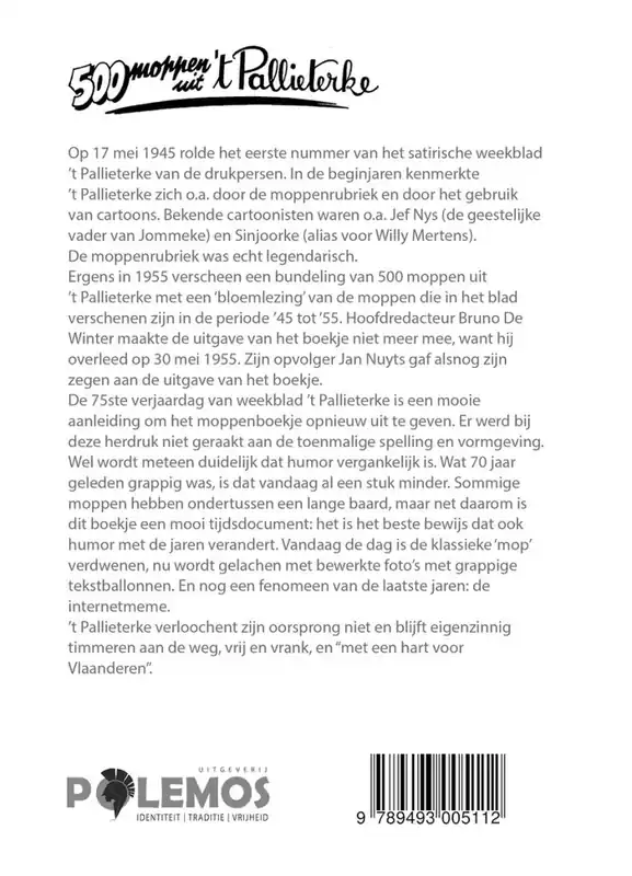 500 moppen uit ’t Pallieterke - P. Vinck Laatste Versie