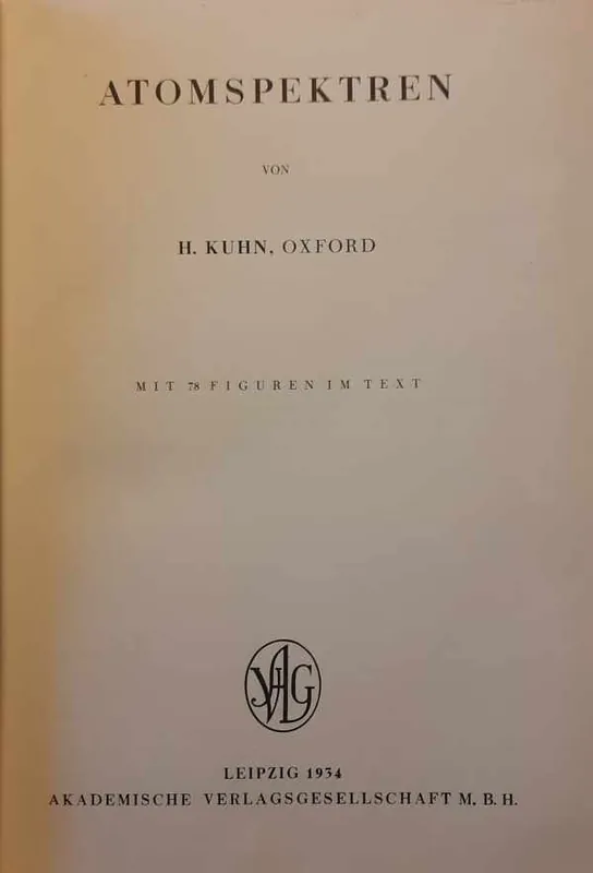 Atomspektren - KUHN H. Premium