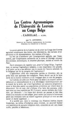 Goedkoop Bulletin Agricole du Congo - Bulletin Agricole du Congo Belge