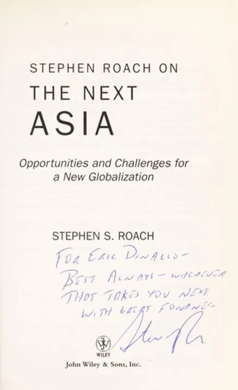 Stephen Roach on the next Asia - Stephen Roach Dagaanbieding