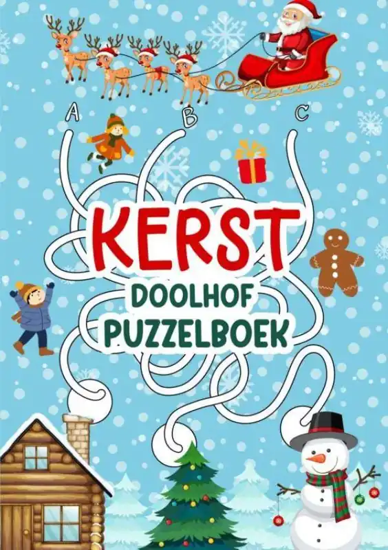 Doolhof voor Kinderen - Kerst! / Druk 1 Koop Online